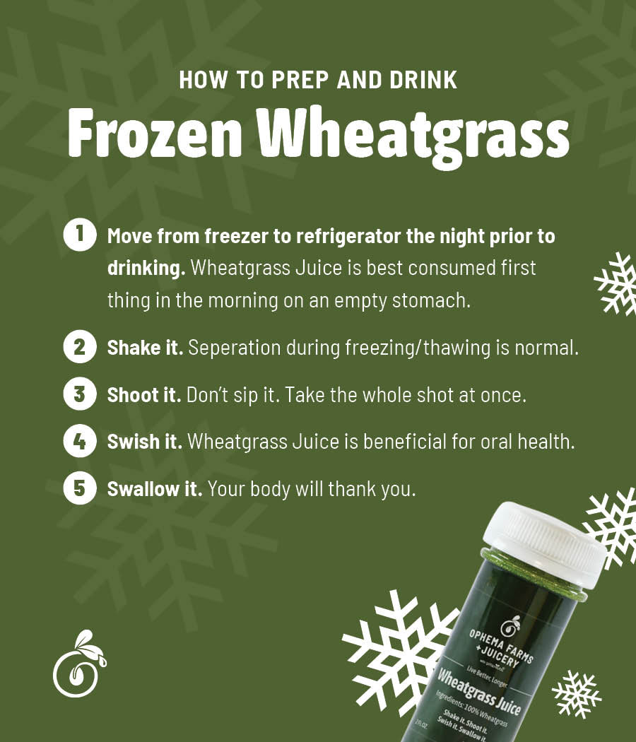 Organic Frozen Wheatgrass Juice