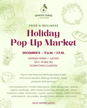 Food & Wellness Holiday Pop-Up Market